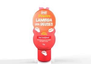 Pack com 3 unidades do produto Poção beijável para sexo oral Lambida dos Deuses 15g - Sabor: Whisky - Intt
