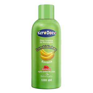 Óleo para massagem beijável Kero Doce - 100 ml - Sabor: Banana (Lambidinhas) (vencimento em 31/05/2026) - Sofisticatto