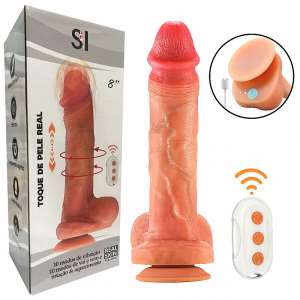 Pênis Realístico com Vai e Vem / Rotação com Aquecimento - 20.3 X 4.0 - Importado