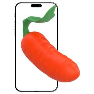 Bullet em Formato de Cenoura / Vegetais - À Longa distância App - 9,6 x 3,1cm - Importado