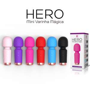 Mini Varinha Mágica Hero Recarregável com 10 modos de vibração - YOUVIBE - Importado