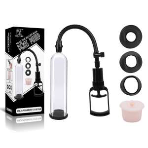 Bomba Peniana Manual com 3 anéis e vagina em cyber skin - YOUVIBE - Importado