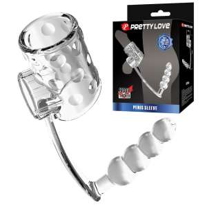 Meia capa com Plug Anal - PRETTY LOVE - VM - Importado