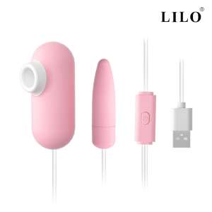 Cápsula vibratória USB com 2 cápsulas 12 modos de pulsação e vibração - LILO - VM - Importado