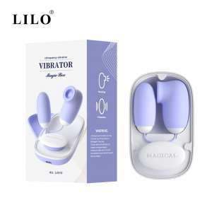 Cápsula Vibratória com vibração e pulsação e controle Magic Box - LILO - VM - Importado