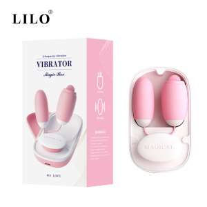 Cápsula Vibratória com vibração língua e controle Magic Box - LILO - VM - Importado