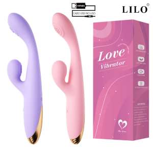 Vibrador para Ponto G com 10 Modos de vibração recarregável - LILO - VM - Importado