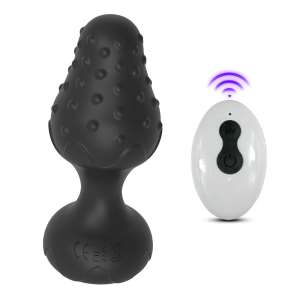 Plug Anal em Silicone com 10 Modos de Vibração LED e controle remoto - YOUVIBE - Importado