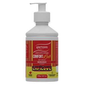 Lubrificante beijável Lapilove Love Lube - 250g - Sabor: Morango - La Pimienta