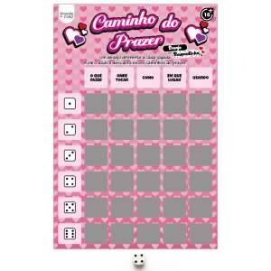 Jogo de Raspadinha com Dados Caminho do Prazer - Diversão ao cubo