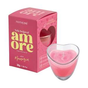 Vela Beijável Amore para Massagem - Sabor Momozin 30g - Feitiços Aromáticos