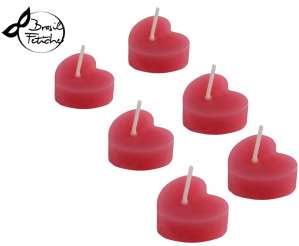 Velas Aromatizadas Coração 6 Unidades - Brasil Fetiche