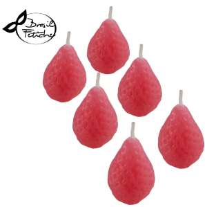 Velas Aromatizadas Morango 6 Unidades - Brasil Fetiche