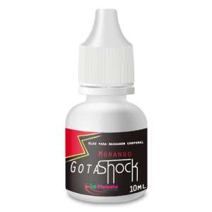 Vibrador líquido beijável Gota-Shock Morango 10 ml - La Pimienta