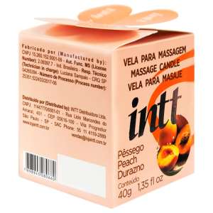 Vela beijável Pêssego 30g - Intt