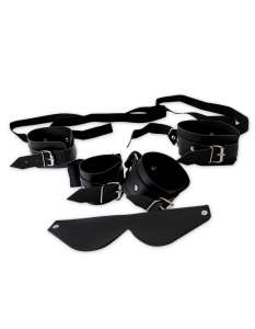 Kit bondage com 4 amarras e uma venda - La Pimienta