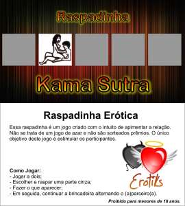 Raspadinha Kama Sutra - Embalagem com 10 Unidades - Erotiks