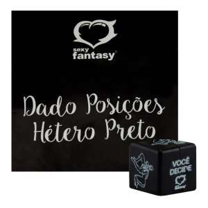 Dado Posições Hetero - Preto - Sexy Fantasy