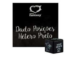 Dado Posições Hetero - Preto - Sexy Fantasy