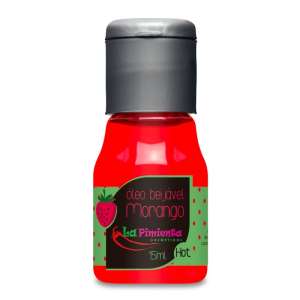 Gel comestível para sexo oral - Sabores variados - Sabor: Morango HOT - La Pimienta