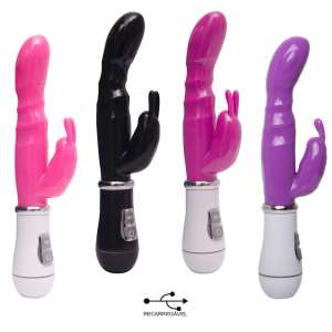 Vibrador ponto G YouVibe com 8 padrões de vibração recarregável - Importado