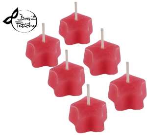 Velas Aromatizadas Estrela 6 Unidades - Brasil Fetiche