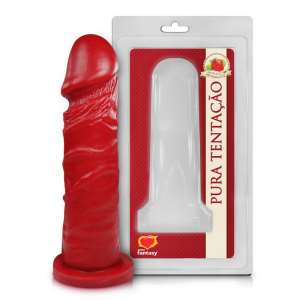 Prótese Frutada 15,3 x 4 cm - Aroma de Morango - Sexy Fantasy