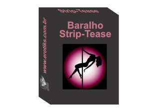 Mini Baralho Strip Tease (com 15 Cartas) - Erotiks
