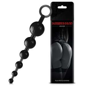 Plug bol 6 esferas preto - Linha Submission - Sexy Fantasy