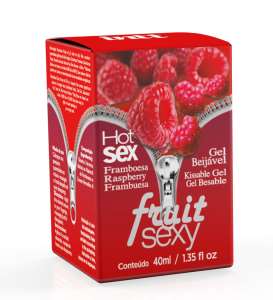 Gel comestível Fruit Sexy Framboesa 40 ml - Intt