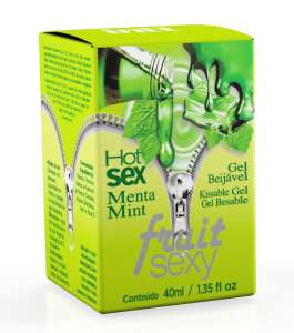 Gel comestível Fruit Sexy Menta 40ml - Intt
