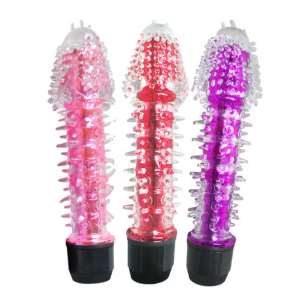 Vibrador à Prova D'água Translúcido e Transparente com Textura - Importado