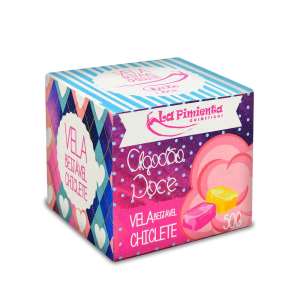 Vela beijável algodão doce 50g - Sabor: Chiclete - La Pimienta