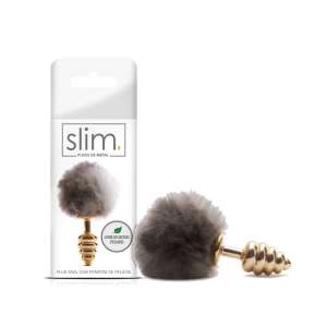 Plug de metal com rabo em pompom - Sexy Fantasy
