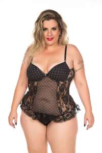Body Agatha Plus Size (GG) - Pimenta Sexy