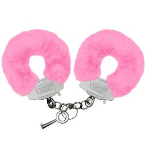 Algema de metal com pelúcia super reforçada - Cor: Rosa - La Pimienta