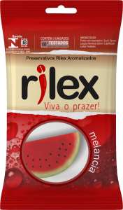 Preservativo com aroma de Melancia com 3 unidades - Rilex