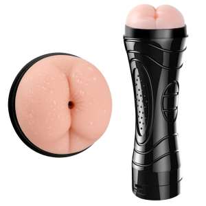 Masturbador cyber skin flashlight em formato de Ânus com vibrador - VM - Importado