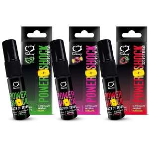 Vibrador líquido beijável Power Shock 220V spray 15 ml - Sexy Fantasy