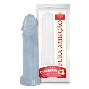 Capa Peniana 19 x 5 cm em Cyber Skin Incolor - Sexy Fantasy