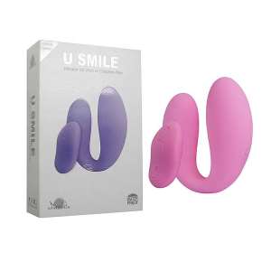 Vibrador de Casal Recarregável com Controle Remoto U Smile Aphrodisia - VM - Importado
