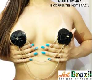 Nipple Cover Fitinha com Correntes - Hot Brasil
