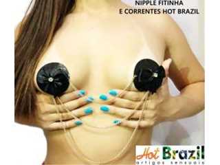 Nipple Cover Fitinha com Correntes - Hot Brasil