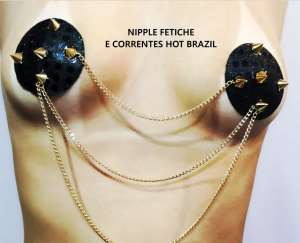 Nipple Cover Fetiche com Correntes - Hot Brasil