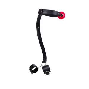 Kit 3 em 1 Mordaça bola com Algema Traseira - La Pimienta