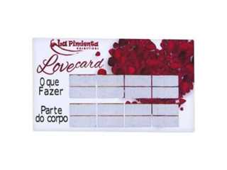 Raspadinha Love Card Embalagem com 05 unidades - La Pimienta