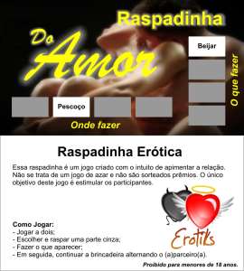Raspadinha do Amor - Embalagem com 10 Unidades - Erotiks
