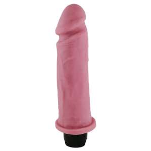 Prótese 17 x 4,2 cm com Vibrador Interno em Cyber Skin - Êxtase