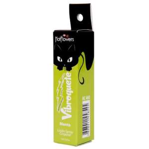 Vibrador Líquido Beijável Vibroquete 12ml - Sabor: Menta - Hot Flowers
