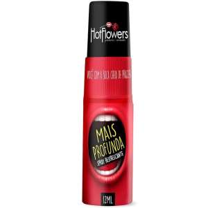 Gel Comestível e Dessensibilizante de Garganta Mais Profunda Spray 12ml - Hot Flowers